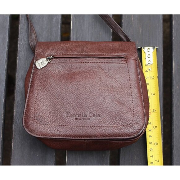 Kenneth Cole - Pebbled Leather Crossbody Mini Bag with Extra Long Strap, EUC - Picture 7 of 8